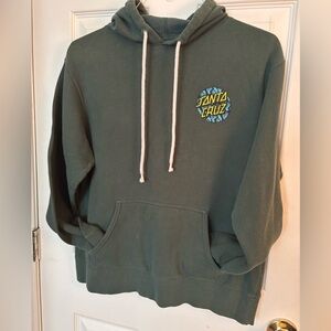 Santa Cruz Hoodie Men’s Size Medium Hunter Green